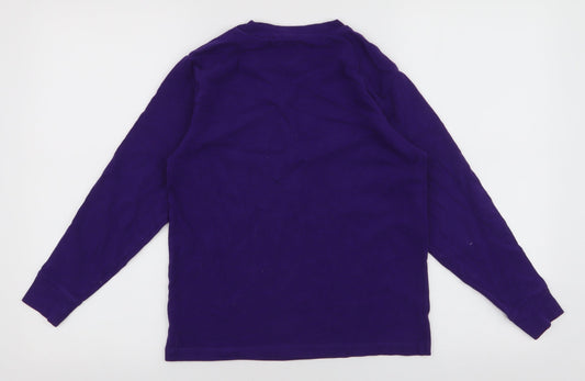 NEXT Boys Purple  100% Cotton Pullover Sweatshirt Size 10 Years  Pullover