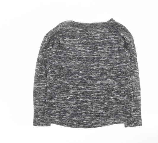 Aniston Womens Grey Round Neck  Viscose Pullover Jumper Size 10   - Moments