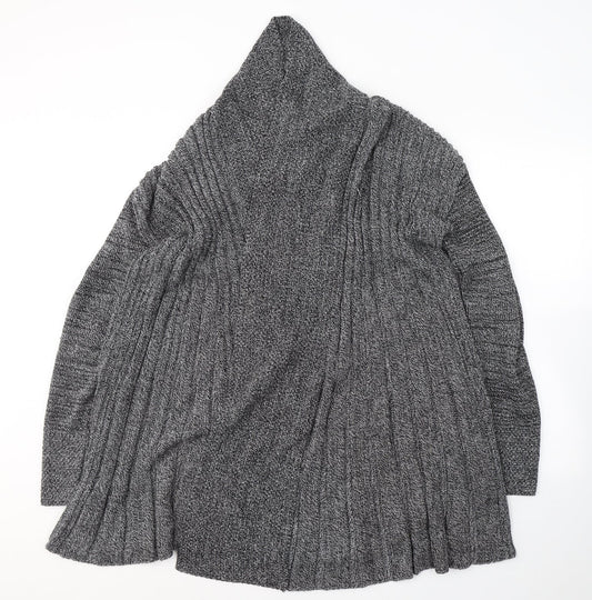 Sky designs Womens Black V-Neck  Acrylic Cardigan Jumper Size M