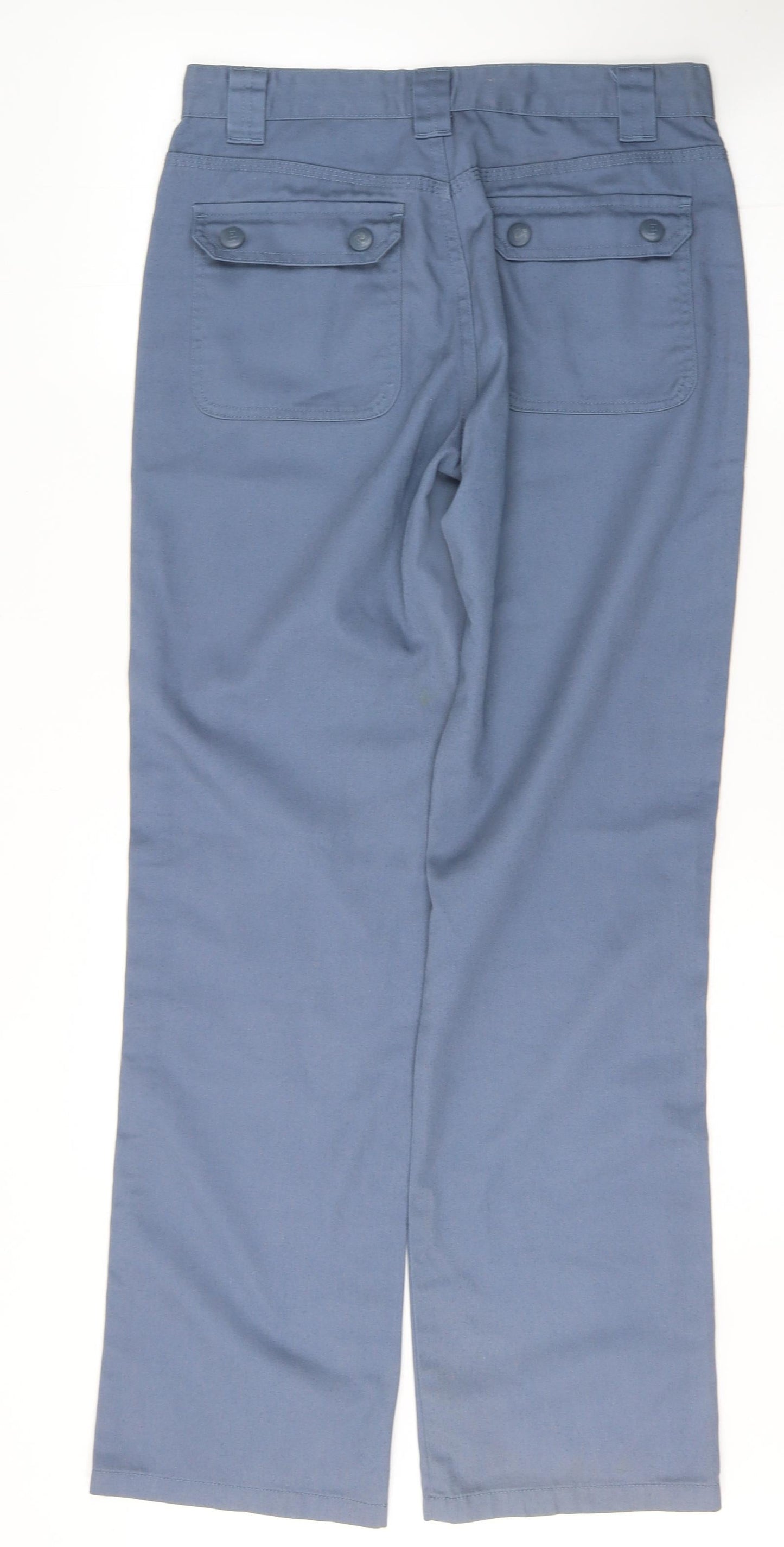 Preworn Mens Blue  Polyester Straight Jeans Size 16 L32 in Regular Button