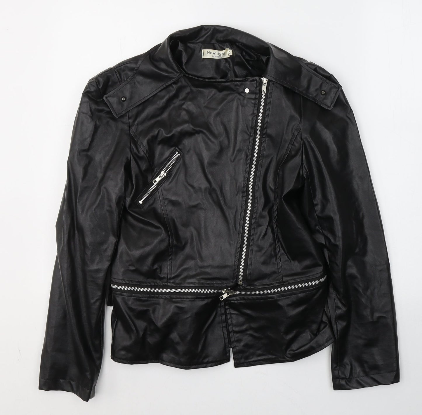 New Light Womens Black   Jacket  Size M  Zip