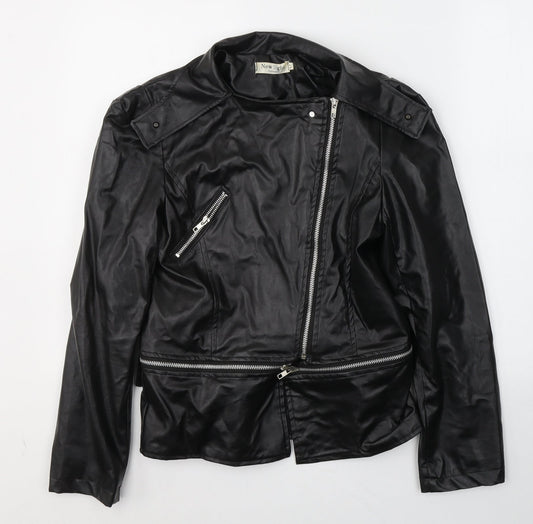 New Light Womens Black   Jacket  Size M  Zip