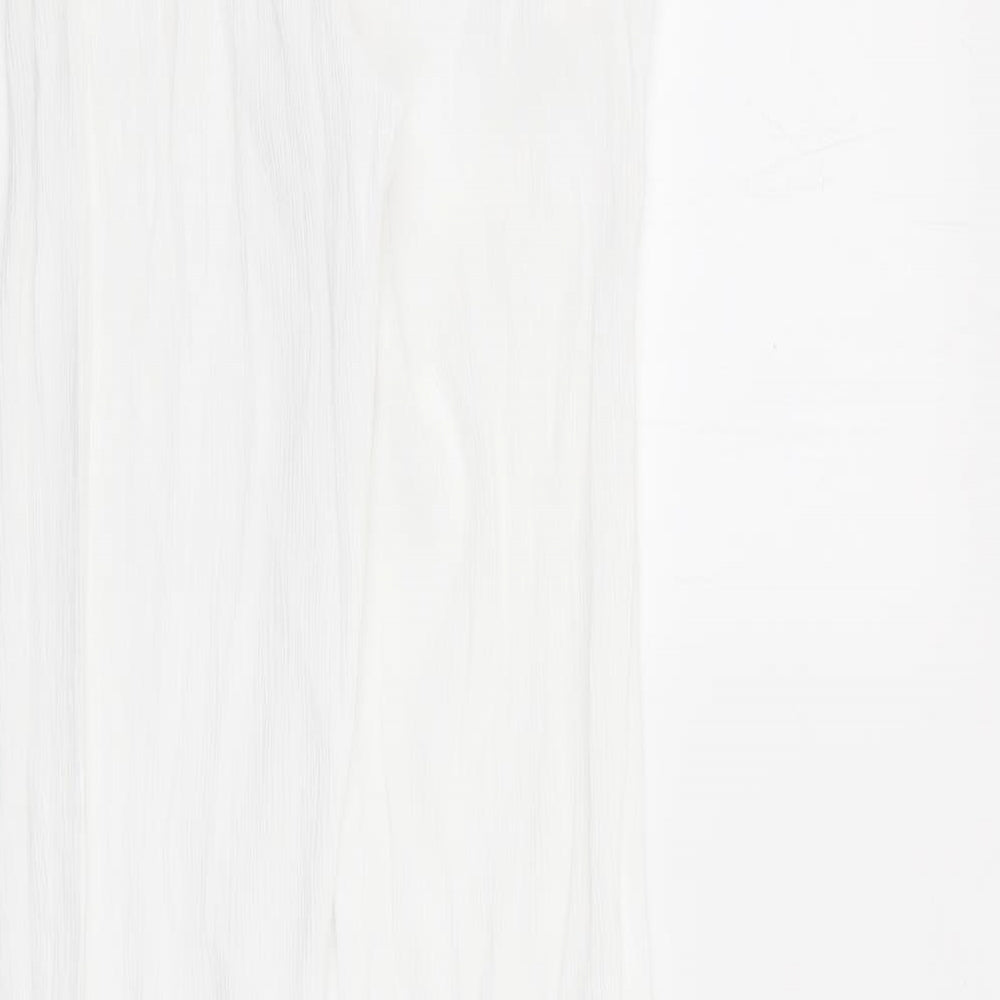Damart Womens White  Viscose Trousers  Size 12 L28 in Regular