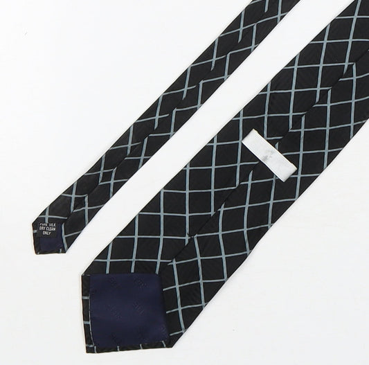 Atlantis  Mens Multicoloured Plaids & Checks Silk Pointed Tie One Size