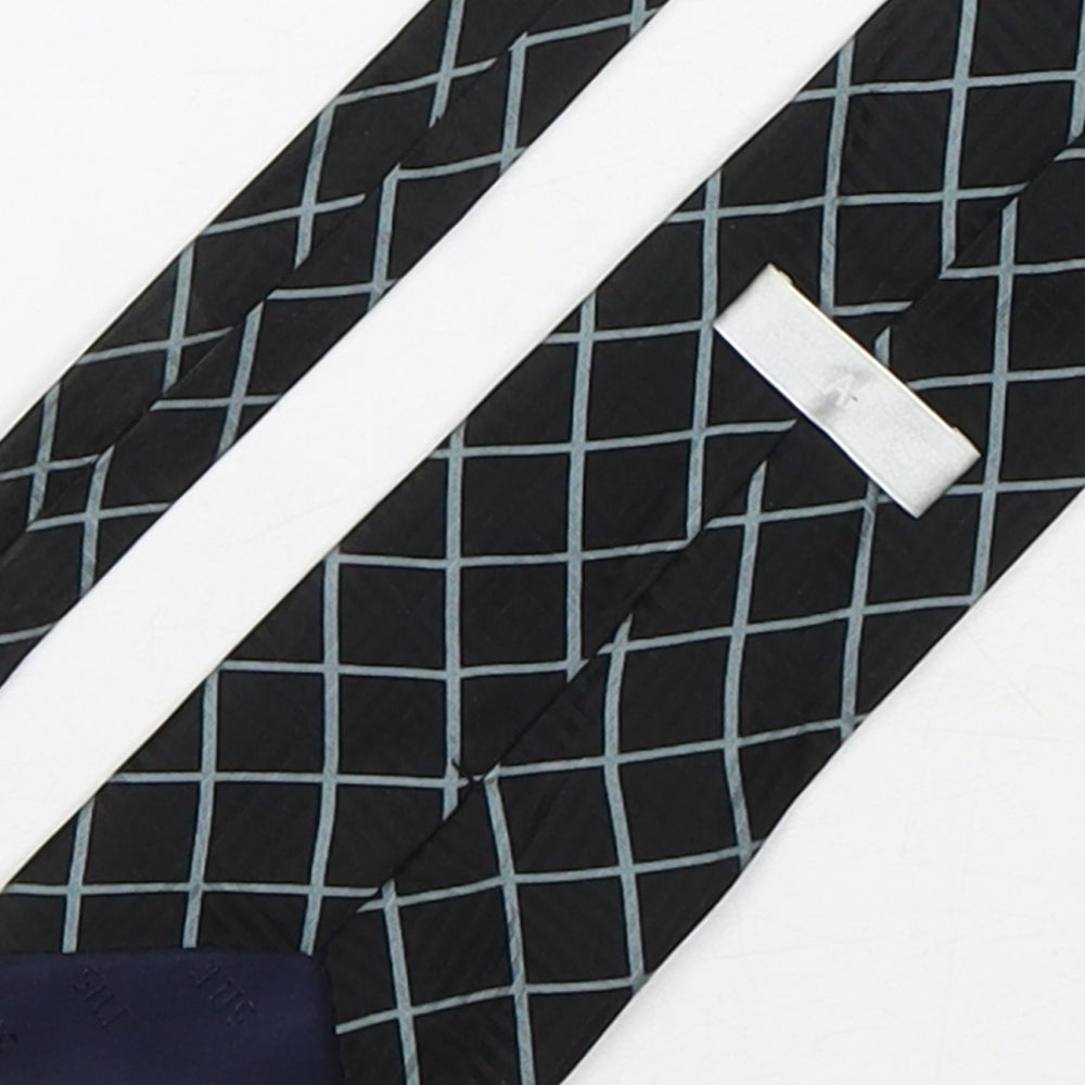 Atlantis  Mens Multicoloured Plaids & Checks Silk Pointed Tie One Size