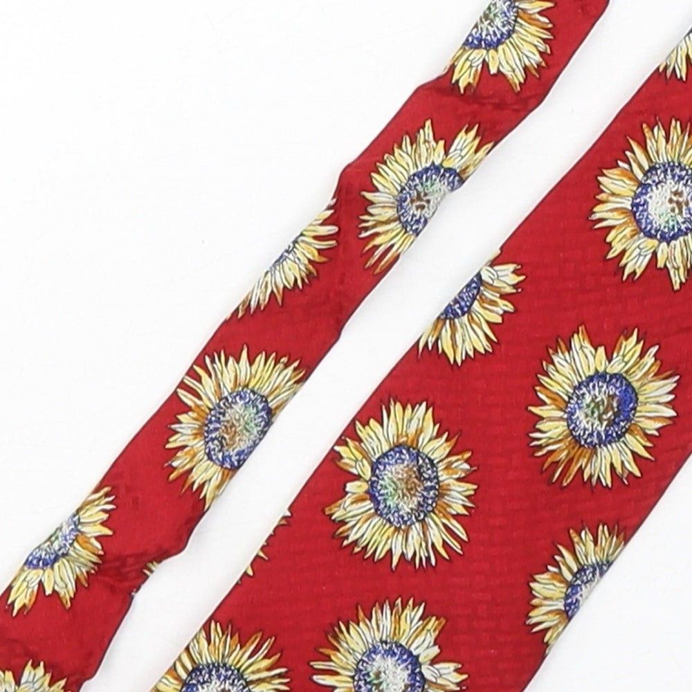 Burton  Mens Multicoloured Floral Silk Pointed Tie One Size