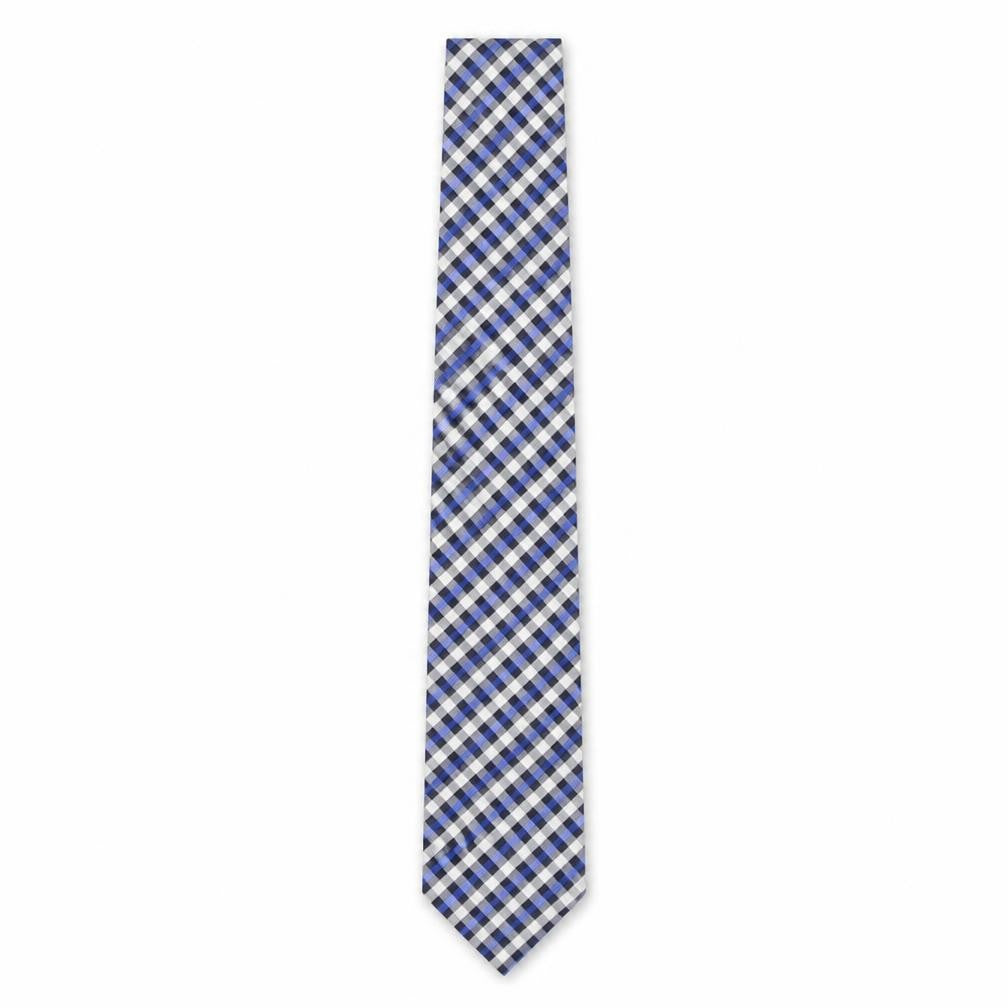 Broadbent's & Boothroyd's Mens Multicoloured Plaids & Checks Silk Pointed Tie One Size