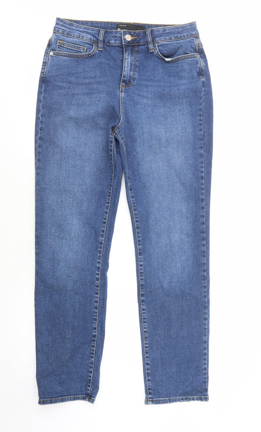 Very Womens Blue  Cotton Straight Jeans Size 29 in L31 in Regular Button
