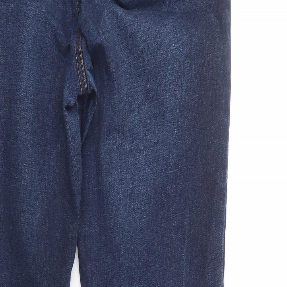TU Womens Blue  Cotton Skinny Jeans Size 8 L28 in Regular Button