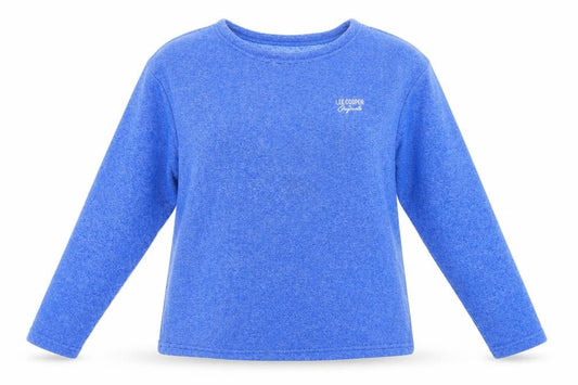 Womens UK 12 Regular Lee Cooper Blue Pullover Sweatshirt