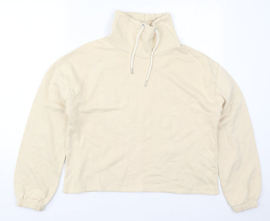 Primark Womens Beige  Cotton Pullover Sweatshirt Size 6  Pullover
