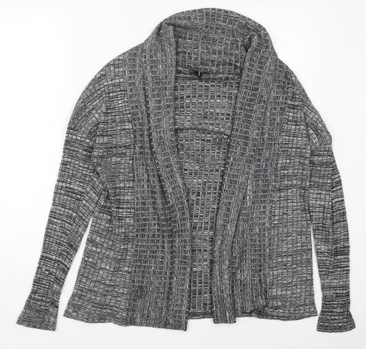 Soya Concept Womens Grey Collared  Acrylic Cardigan Jumper Size M