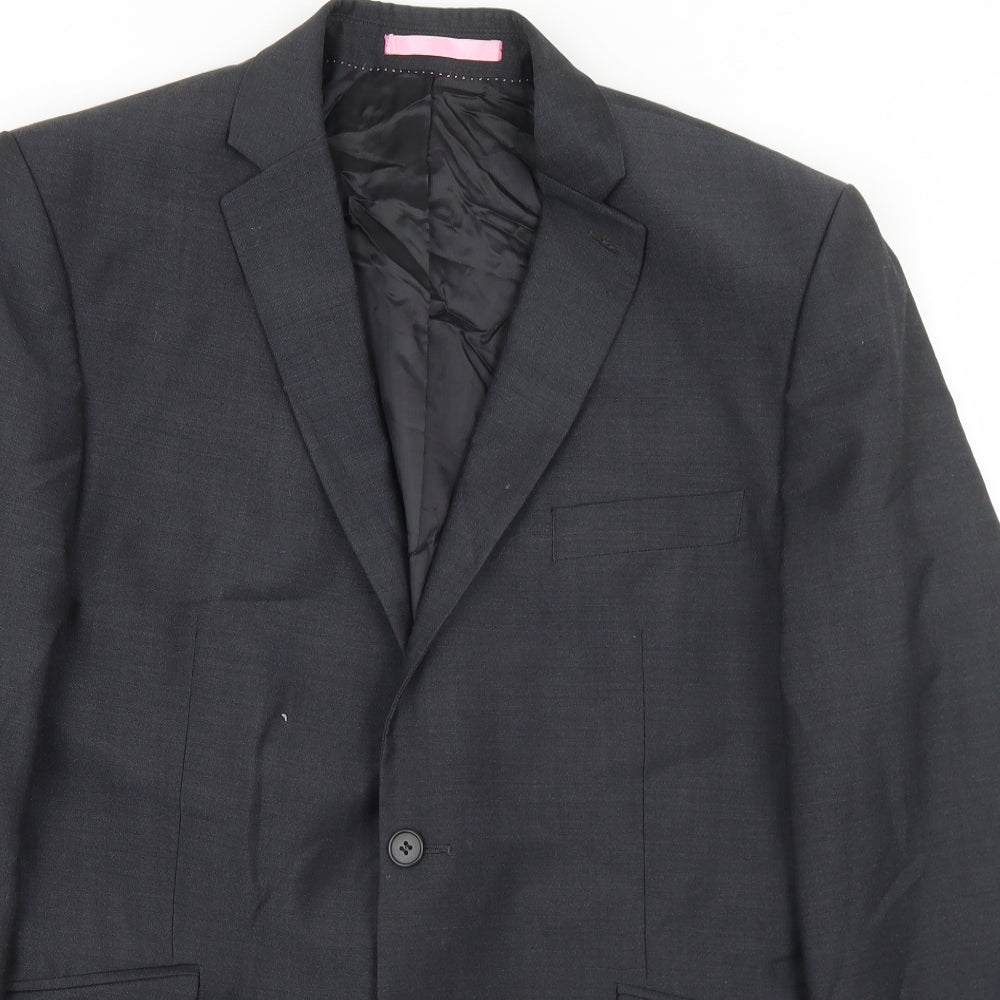 Burton Mens Grey  Polyacrylate Fibre Jacket Blazer Size 42