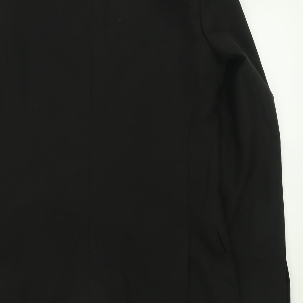 suit direct Mens Black  Polyester Jacket Suit Jacket Size 38