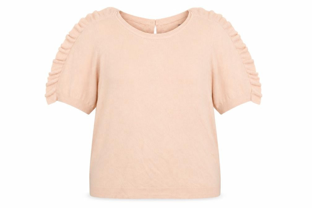 Marks and Spencer Womens Pink Crew Neck  Viscose Pullover Jumper Size 18