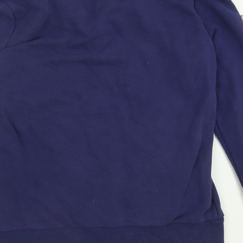 EDC Womens Purple  Cotton Full Zip Sweatshirt Size L  Zip