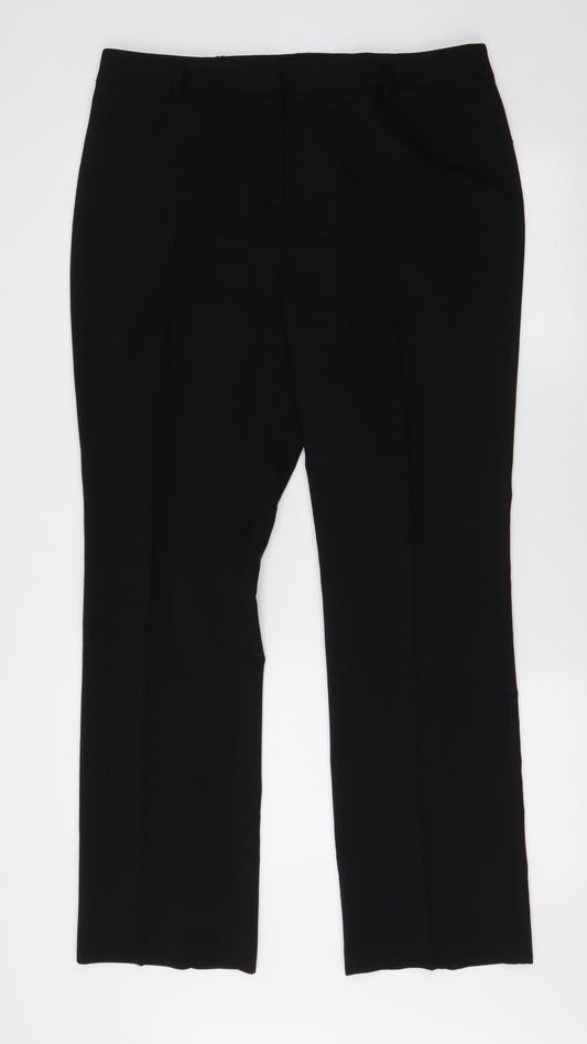 Papaya Womens Beige  Polyester Trousers  Size 14 L30 in Regular Zip