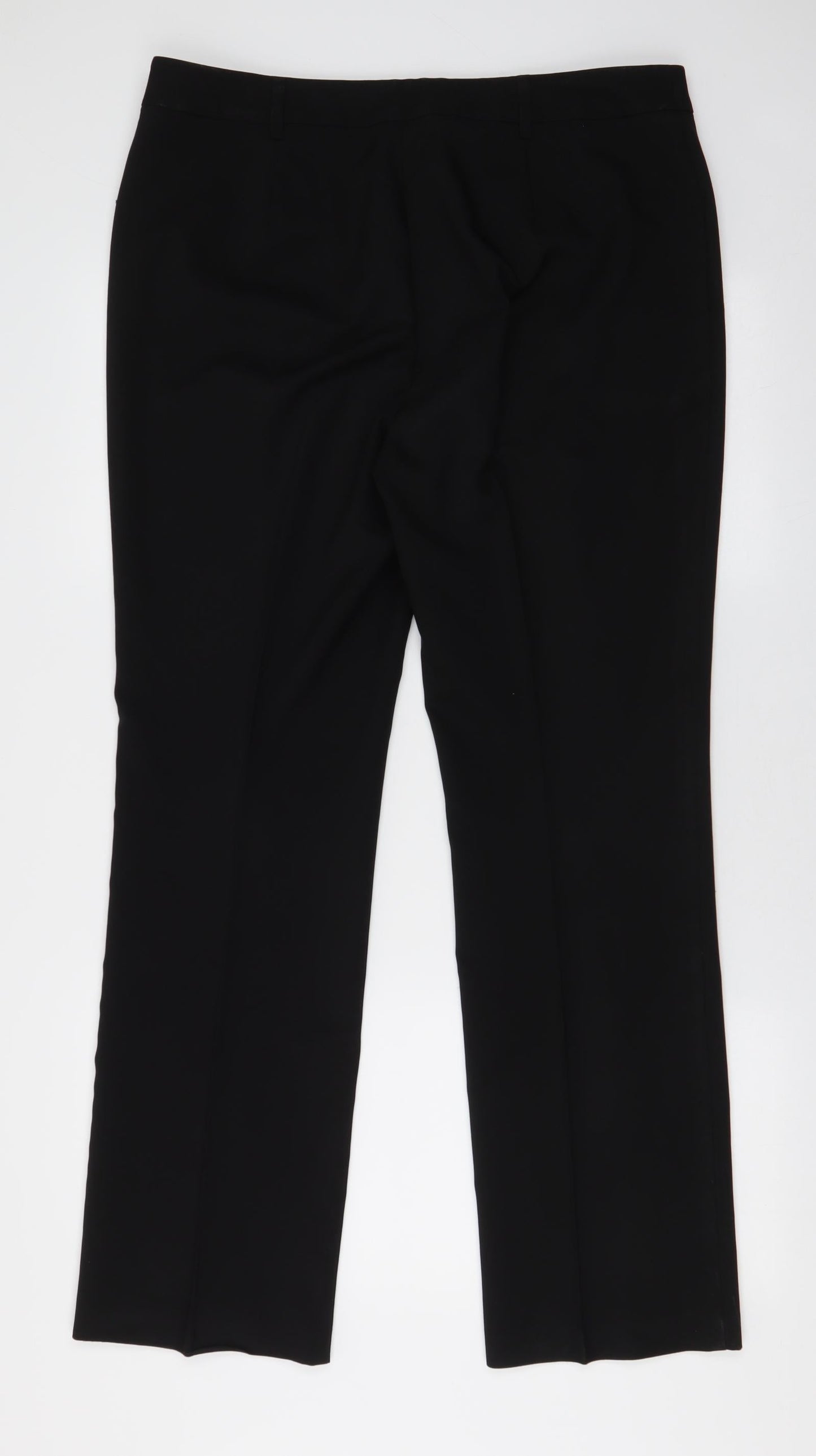 Papaya Womens Beige  Polyester Trousers  Size 14 L30 in Regular Zip