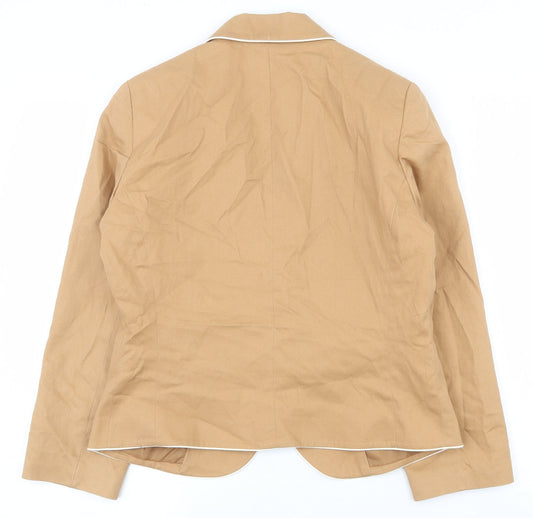 New Look Womens Brown   Jacket  Size 12  Button