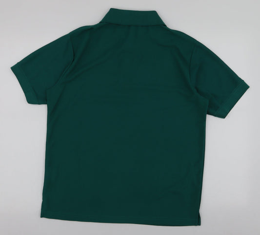 Urban Heritage Mens Green  Polyester  Polo Size S Collared Button