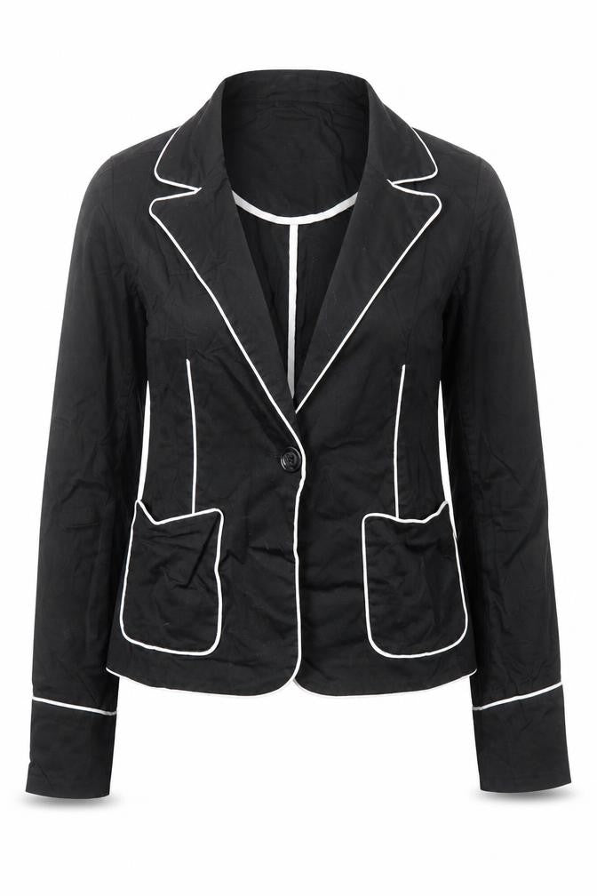 Select Womens Black   Jacket Blazer Size 8  Button