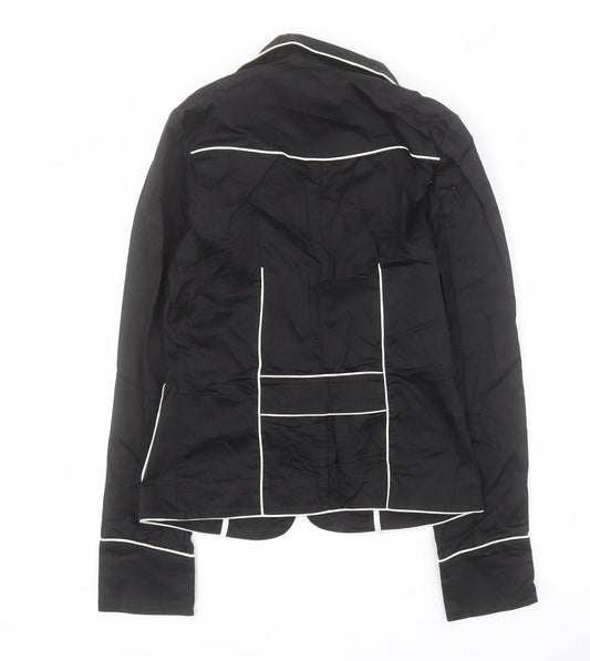 Select Womens Black   Jacket Blazer Size 8  Button