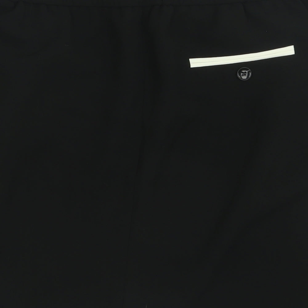 sOliver Womens Black  Polyester A-Line Skirt Size 10   Hook & Eye