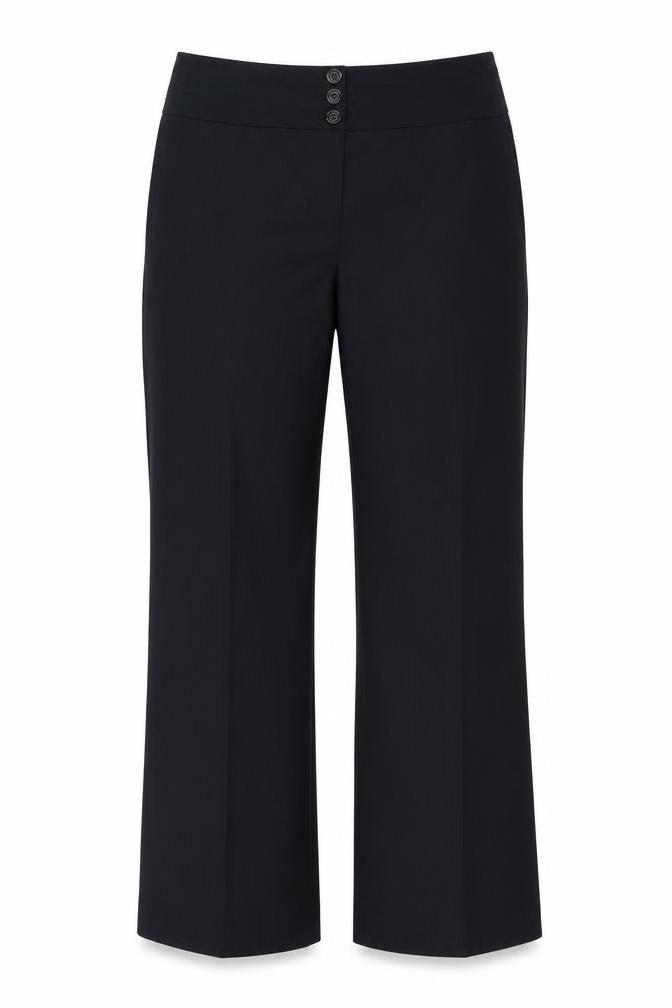 Marks and Spencer Womens Blue  Polyester Trousers  Size 12 L29 in Regular Button