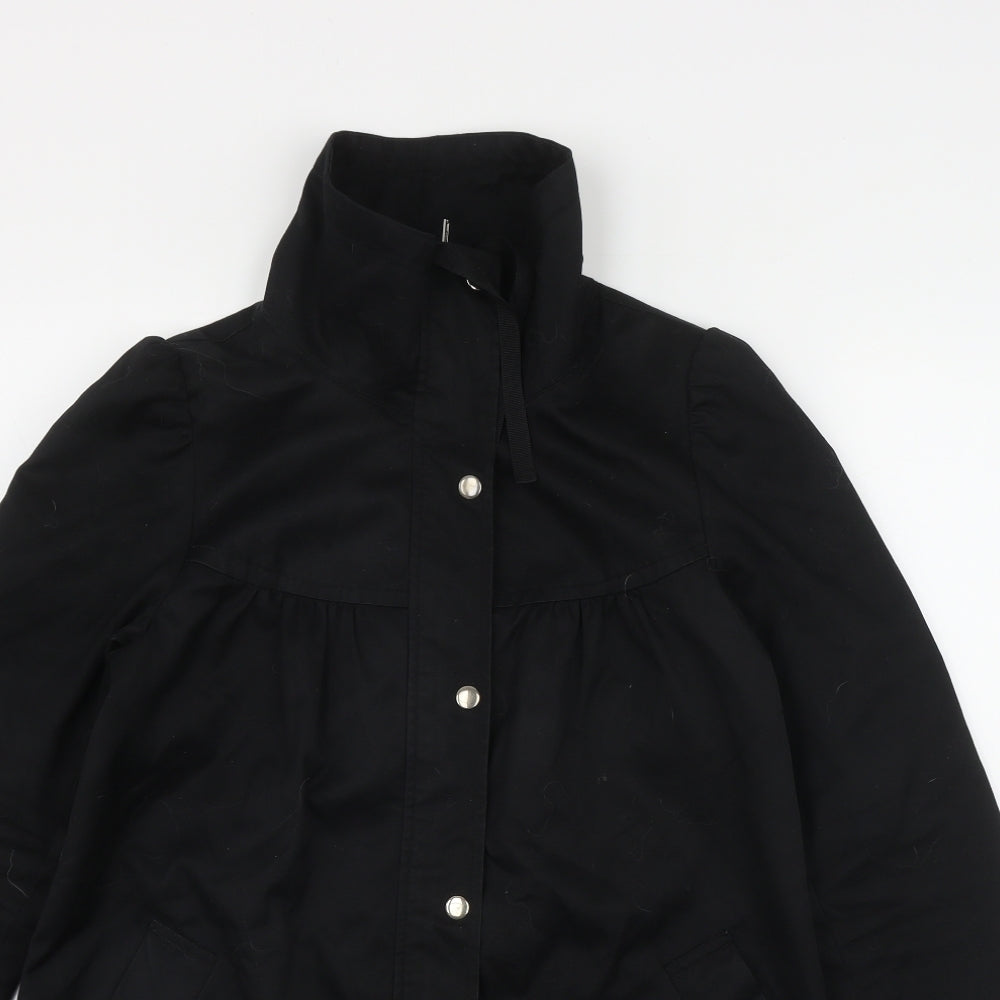 H&M Womens Black   Jacket  Size 8  Snap