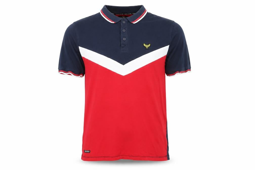 Threadbare Mens Red  Cotton  Polo Size M Collared Button