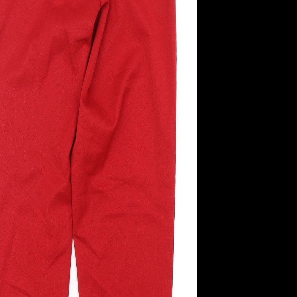VERO MODA Mens Red  Polyester Trousers  Size M L28 in Regular