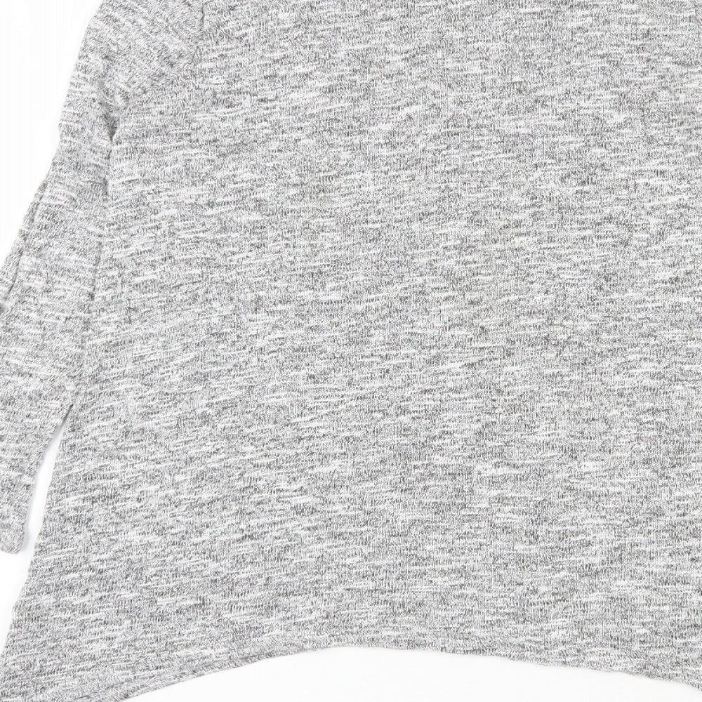 Papaya Womens Grey  Viscose Pullover Sweatshirt Size 14  Pullover