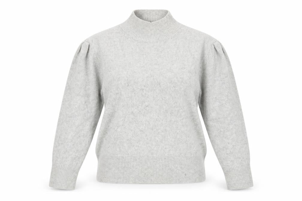 Marks and Spencer Womens Grey High Neck  Polyester Pullover Jumper Size L