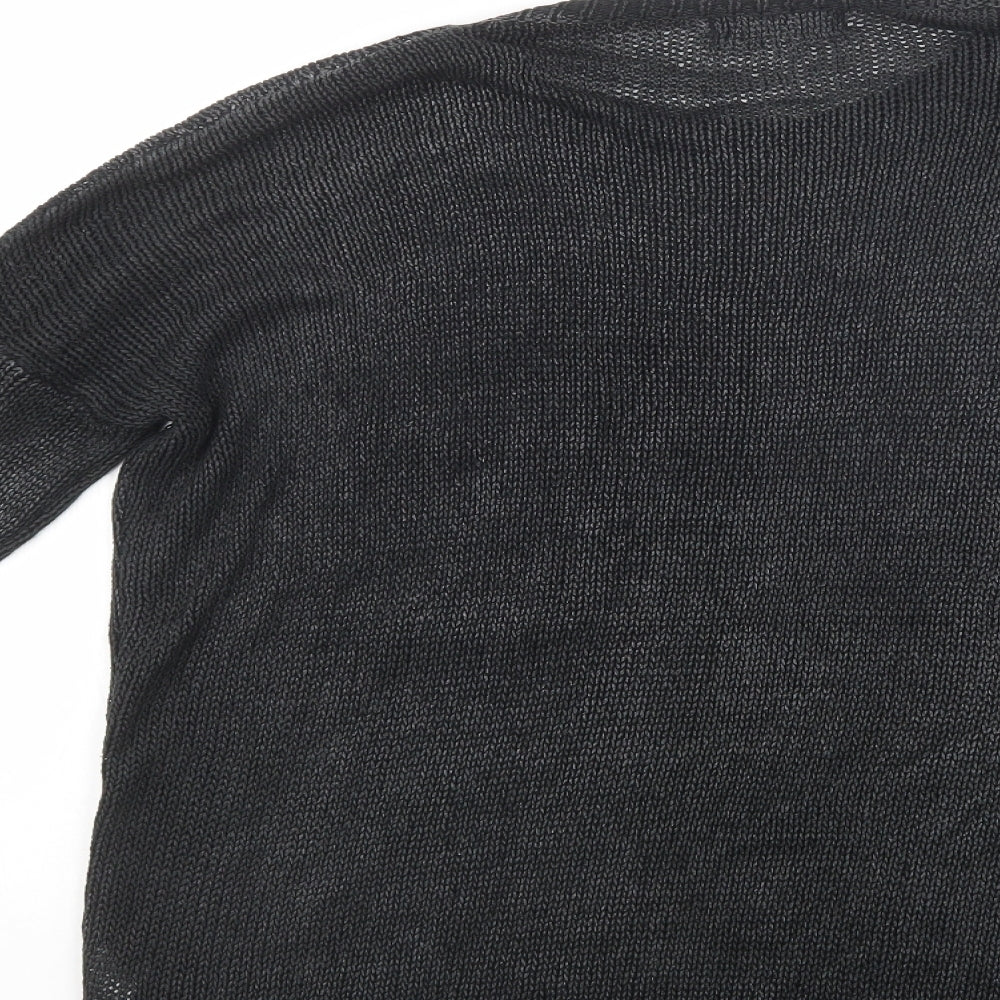 Select Womens Grey Crew Neck  Acrylic Pullover Jumper Size 12