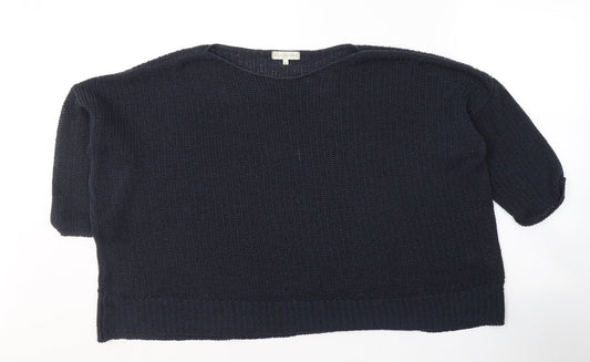 RJR.John Rocha Womens Blue Boat Neck  Acrylic Pullover Jumper Size 20