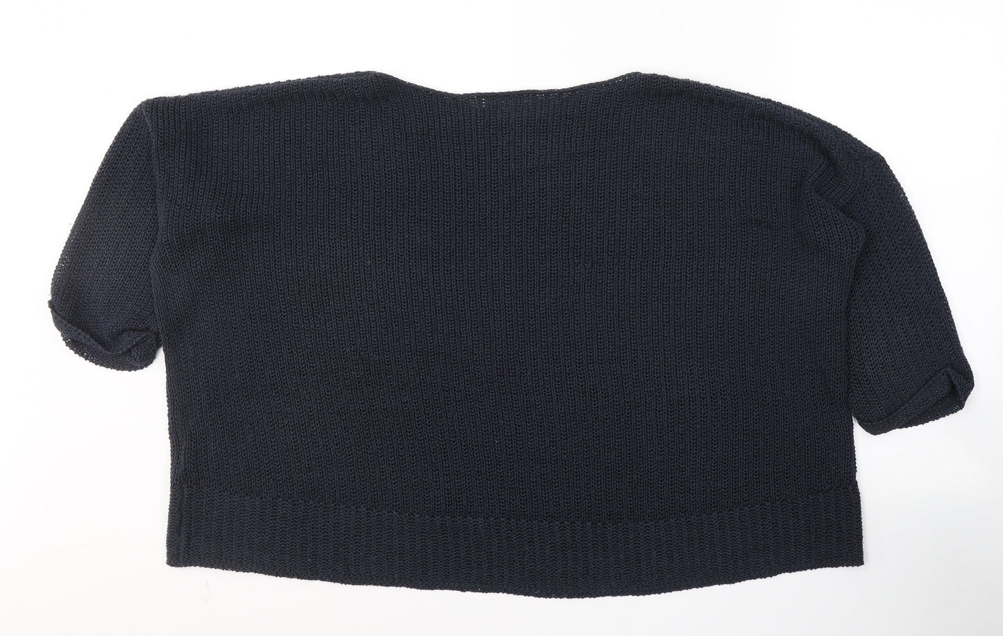 RJR.John Rocha Womens Blue Boat Neck  Acrylic Pullover Jumper Size 20