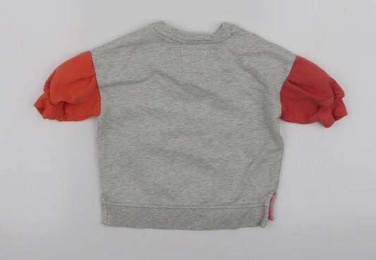 NEXT Girls Multicoloured  Cotton Pullover Jumper Size 6-9 Months  Pullover - Kindness is everywhere