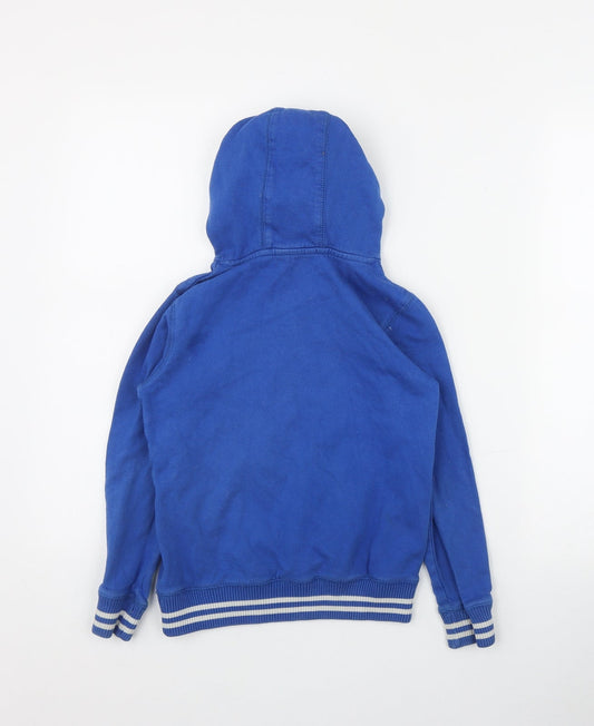 George Boys Blue  Cotton Pullover Hoodie Size 7-8 Years  Pullover