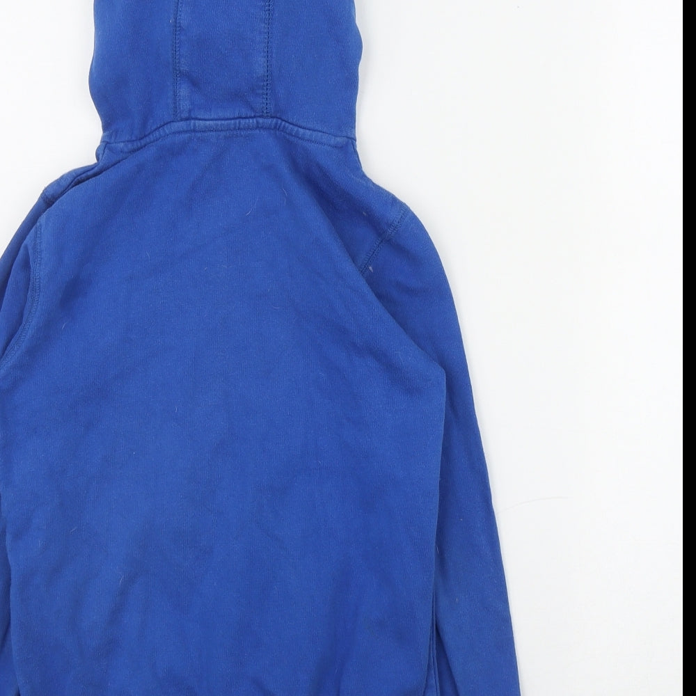 George Boys Blue  Cotton Pullover Hoodie Size 7-8 Years  Pullover