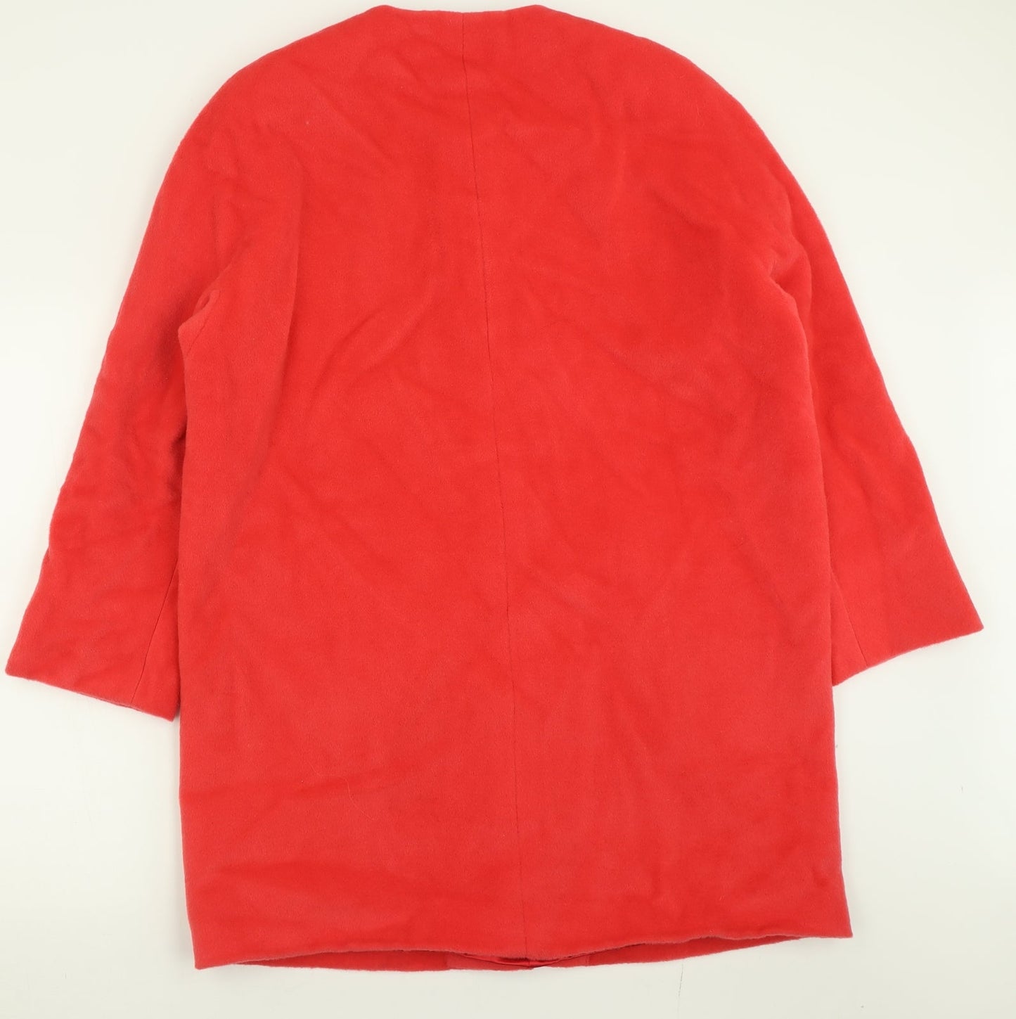 Synonyme Womens Red   Overcoat Coat Size 14  Button