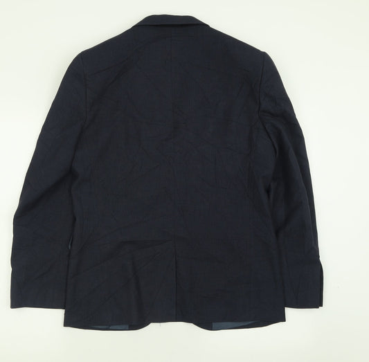 NEXT Mens Blue  Polyester Jacket Suit Jacket Size 40