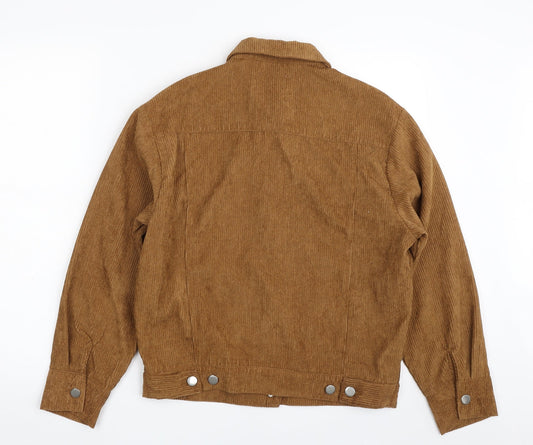 Boohoo Womens Brown   Jacket  Size 8  Button