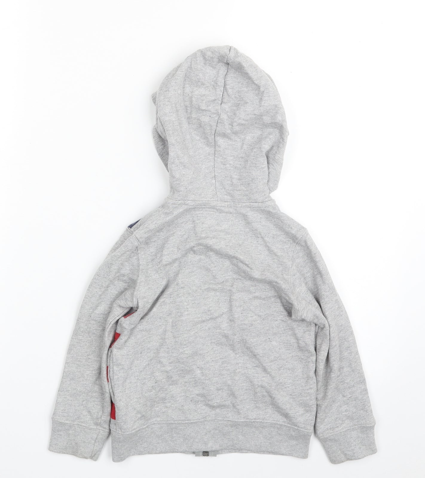 OshKosh B’gosh Boys Grey Striped 100% Cotton Full Zip Hoodie Size 2 Years  Zip - The American Flag