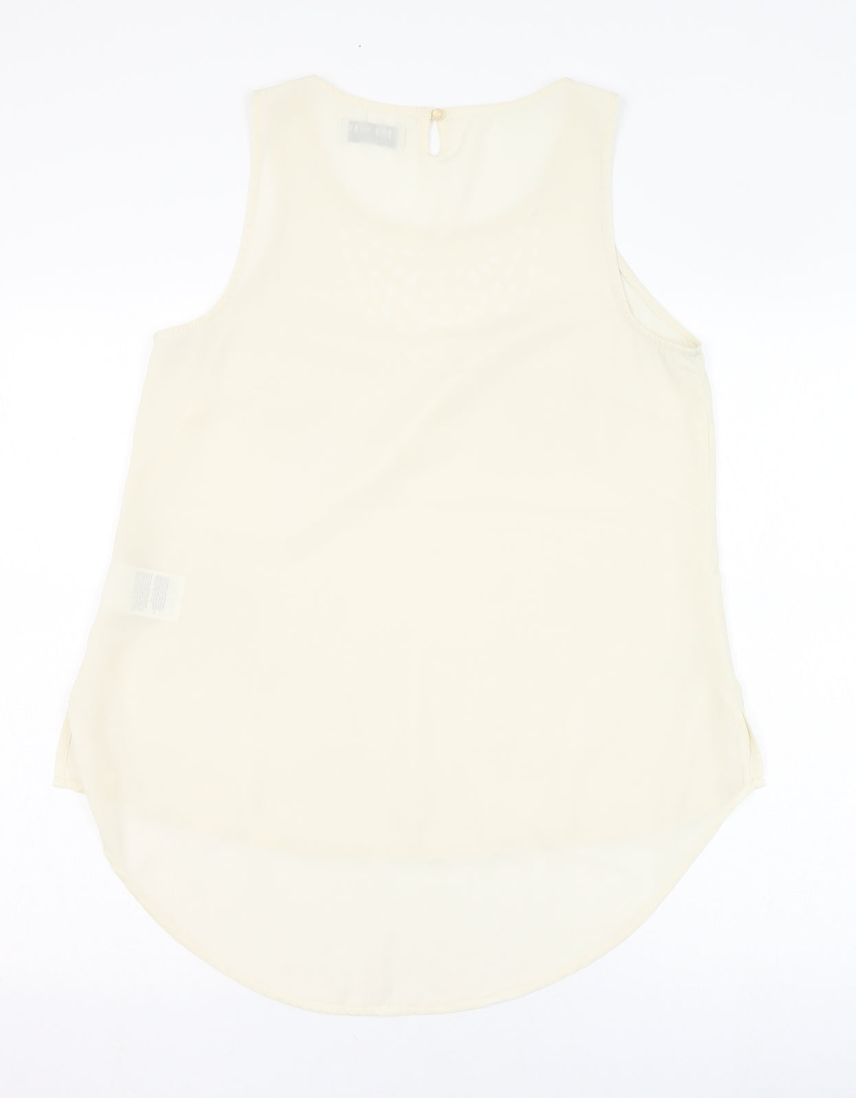 VERO MODA Womens Ivory  Polyester Basic Blouse Size M Round Neck