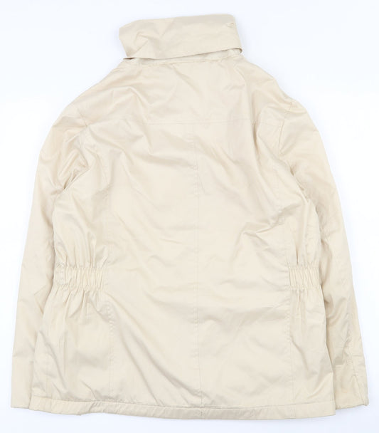 Dunnes Stores Womens Beige   Jacket  Size 10  Snap