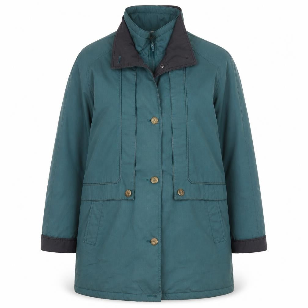 telemac Womens Green   Jacket Coat Size 10  Zip