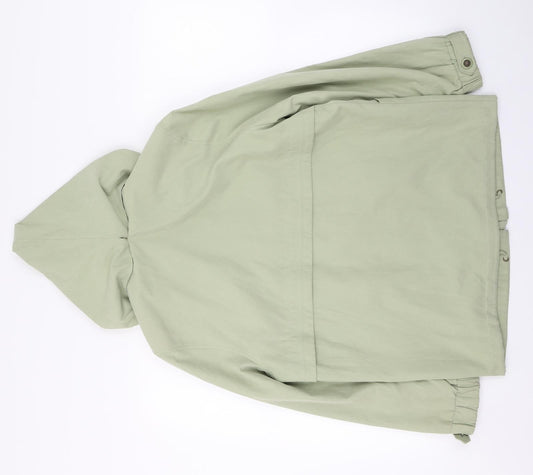 Image Creation Womens Green   Trench Coat Coat Size 12  Zip