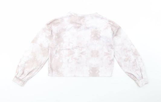 Primark Girls Pink  Polyester Pullover Sweatshirt Size 10-11 Years  Pullover - Tie Dye