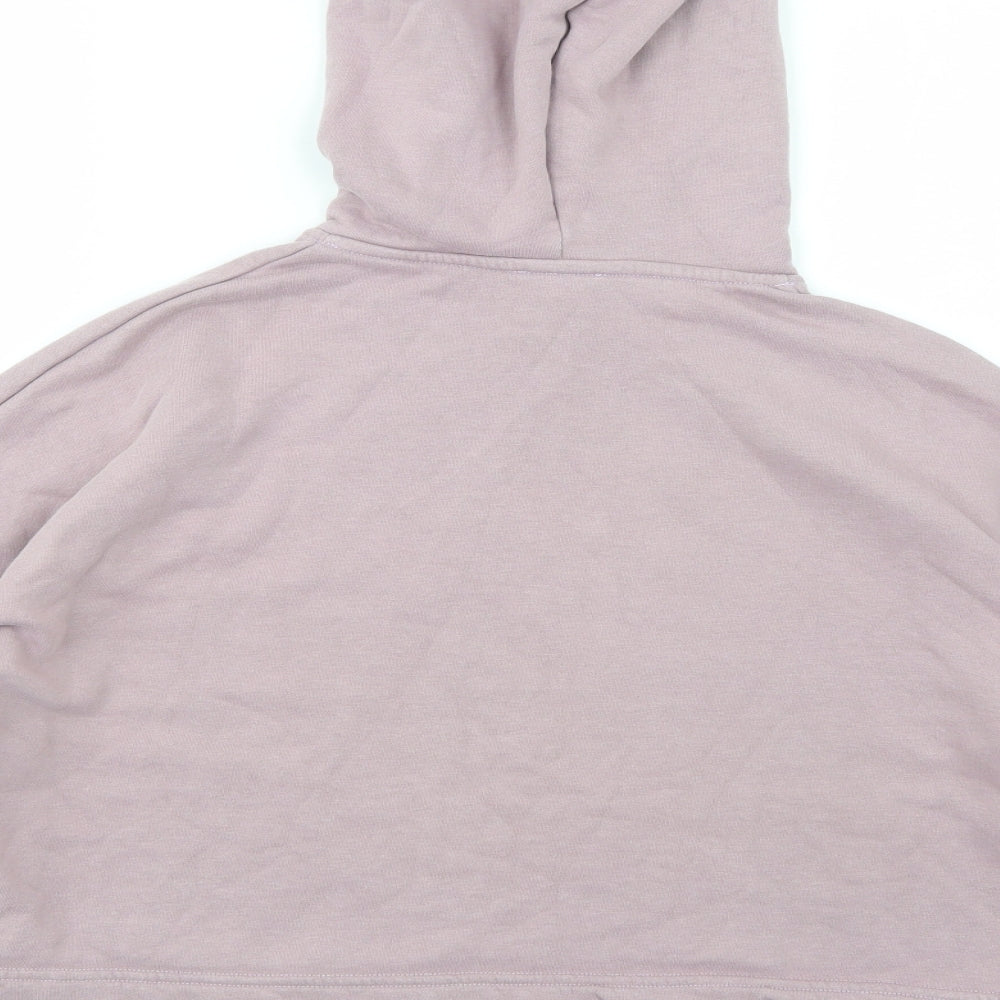 NA-KD Womens Pink  Cotton Pullover Hoodie Size S  Pullover