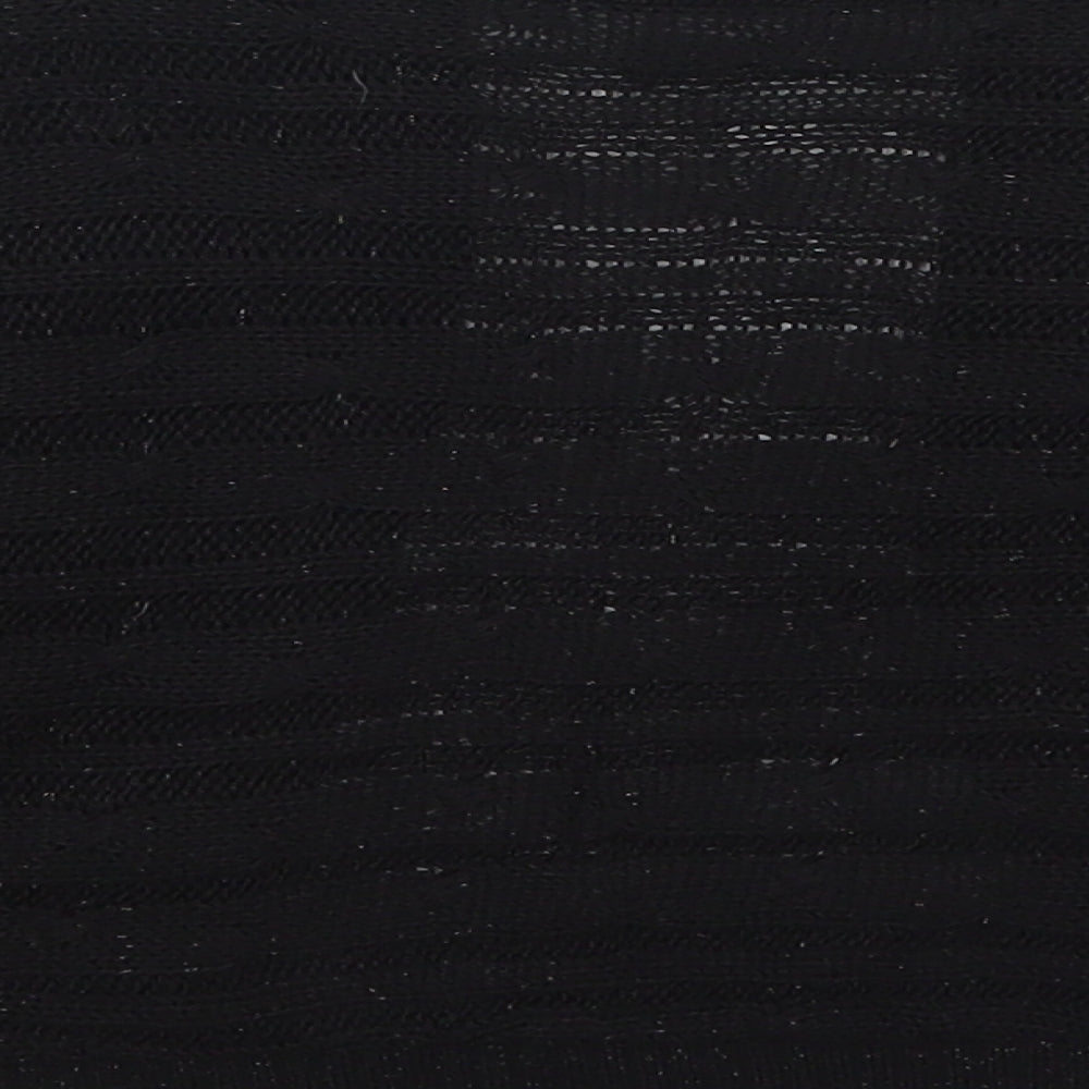 Pilot Womens Black V-Neck  Acrylic Cardigan Jumper Size S